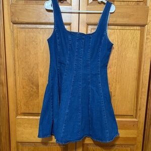 NWT Lulu's Blue Denim Mini Dress